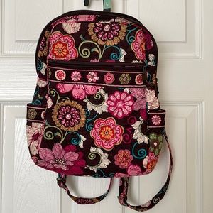 Vera Bradley pink floral paisley backpack